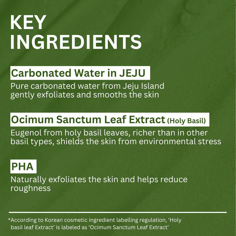 Holy Basil Sparking Bubble Mask