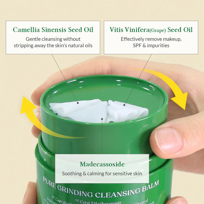 Pure grinding cleansing balm