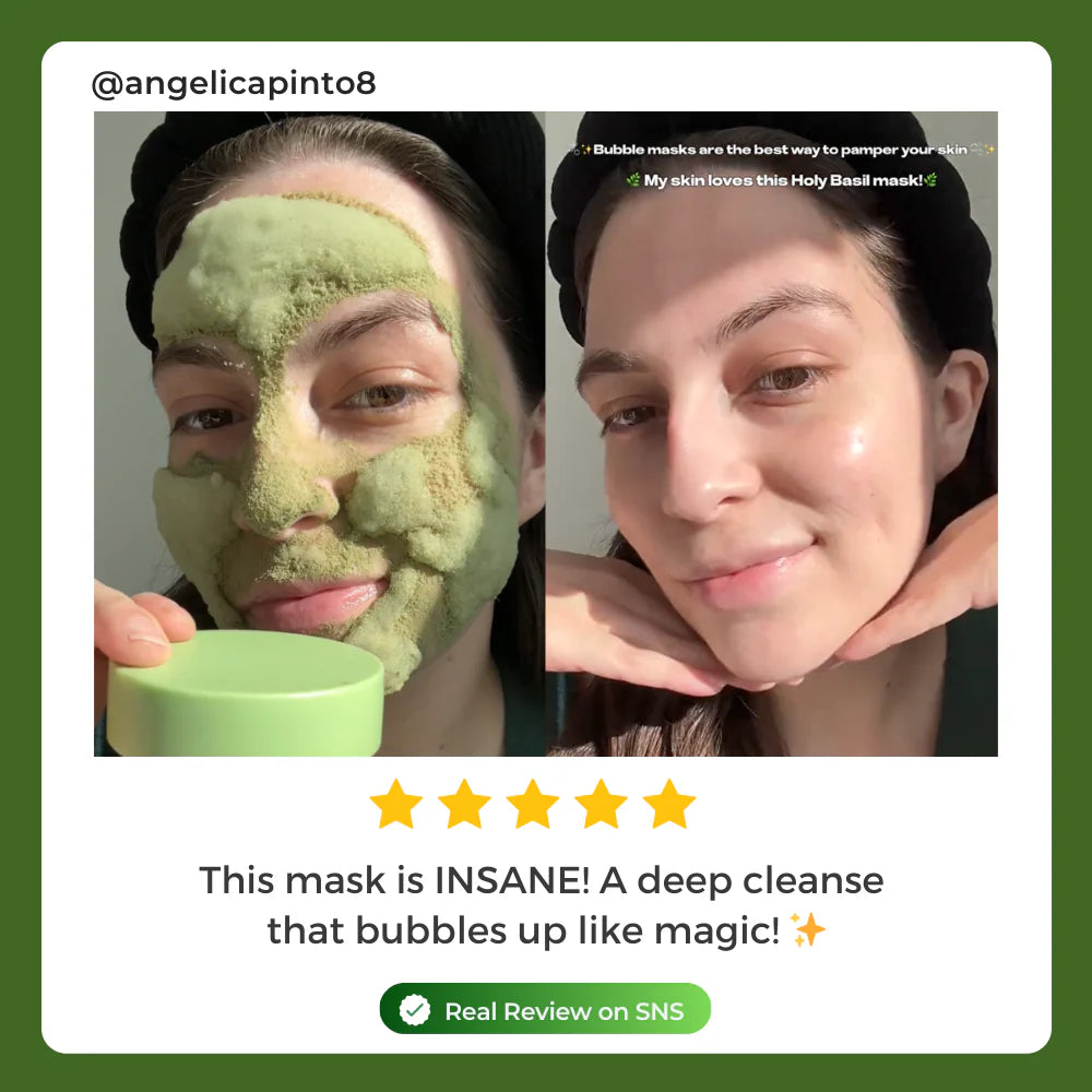 Holy Basil Sparking Bubble Mask