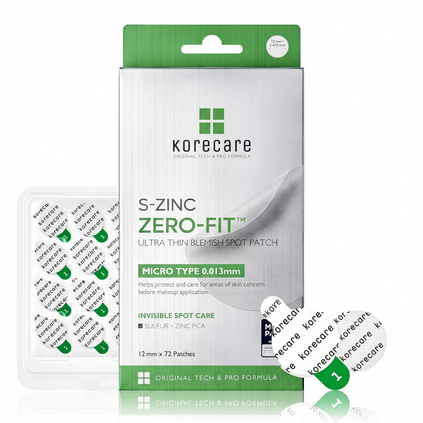 KoreCare S-Zinc Zero-Fit ultra-thin blemish spot patch box of 72 patches