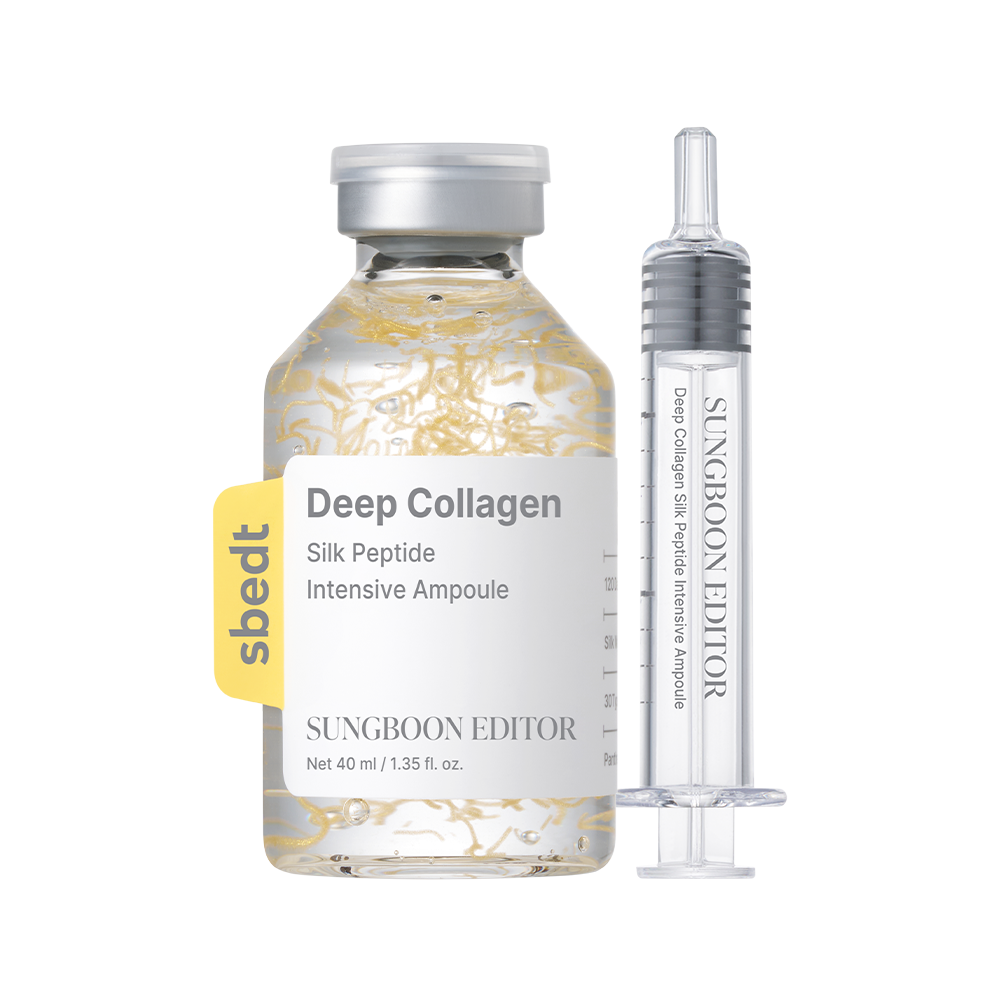 Sungboon Editor Deep Collagen Silk Peptide Intensive Ampoule, 40 ml, with its syringe applicator